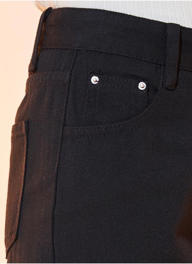 Take Two Solid Wide Leg Full Length Jeans  - Image 3