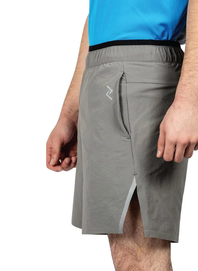 ZAECY Men's Training Shorts with Built-in Inner Shorts