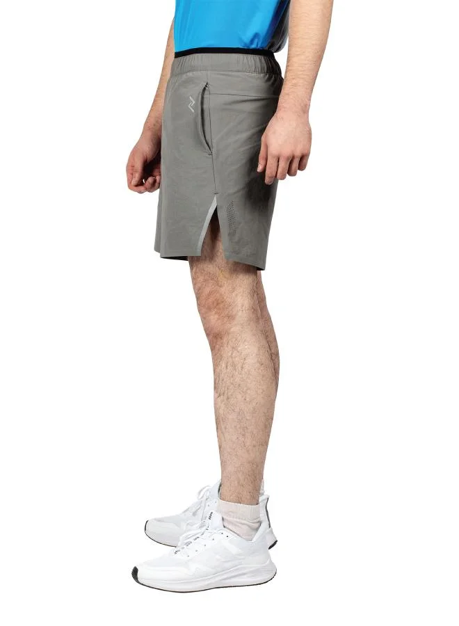 ZAECY Men's Training Shorts with Built-in Inner Shorts