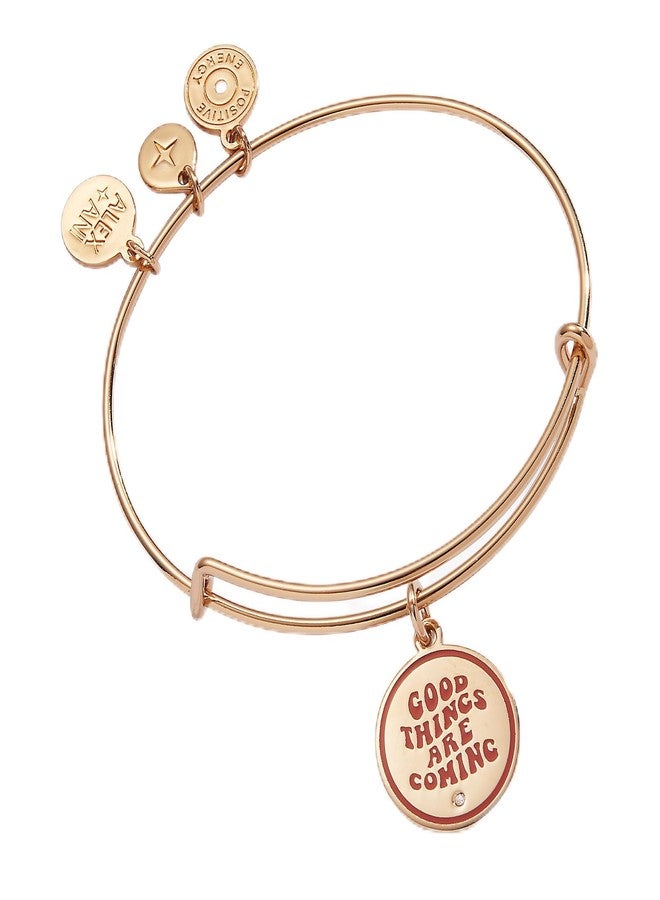 Alex and Ani 'Good Things Are Coming' Mantra Charm Bangle - Image 1