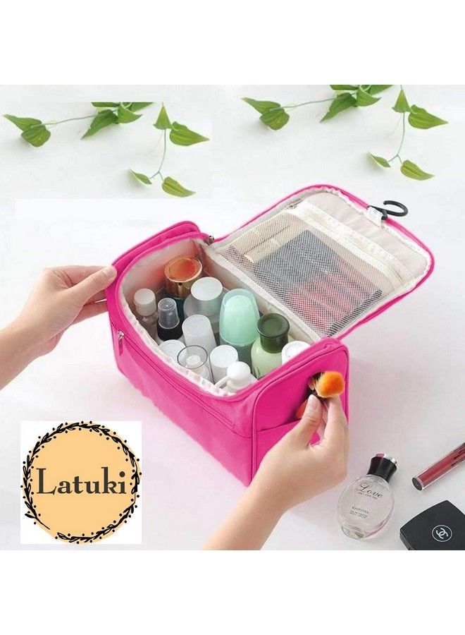 Latuki Zipper 5 Cms Cosmetic Pouch (M_Latuki Makeup Bag Multicolor_Multi) - Image 3