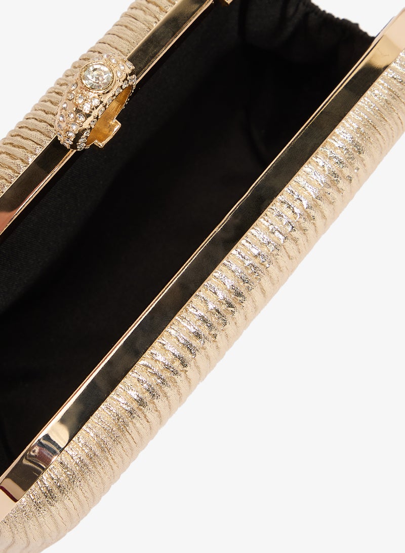 خزانة حقيبة يد مزينة بتفاصيل ذهبية - Image 4