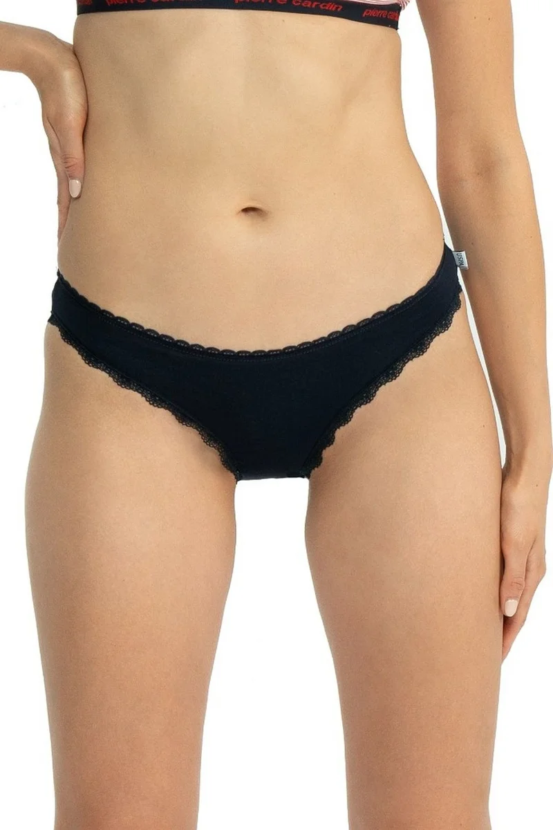 U.S. Polo Assn. 66431 Women's Mixed Pattern Cotton 3-Pack Briefs-Navy Blue