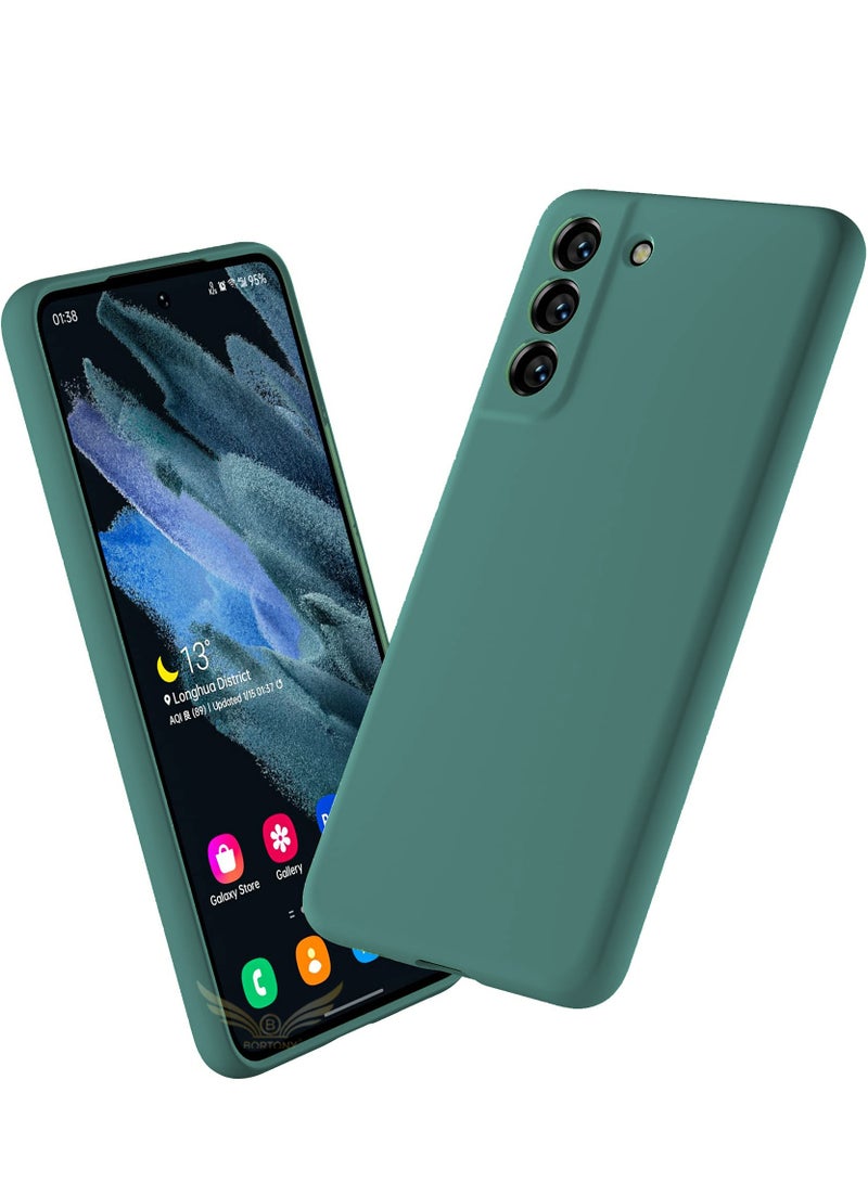 BORTONY Galaxy S21 FE Case,Liquid Silicone Protective Case Cover With Camera Protection For Samsung Galaxy S21 FE