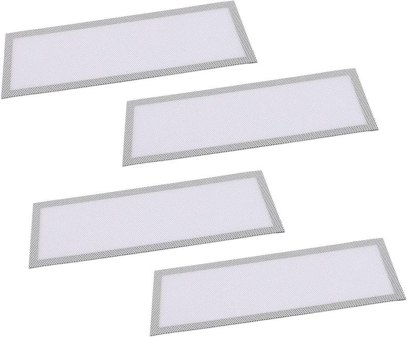 White Magnetic Floor Vent Cover 4PCS Fine Mesh Screen For Pet Hair And Debris - Image 5