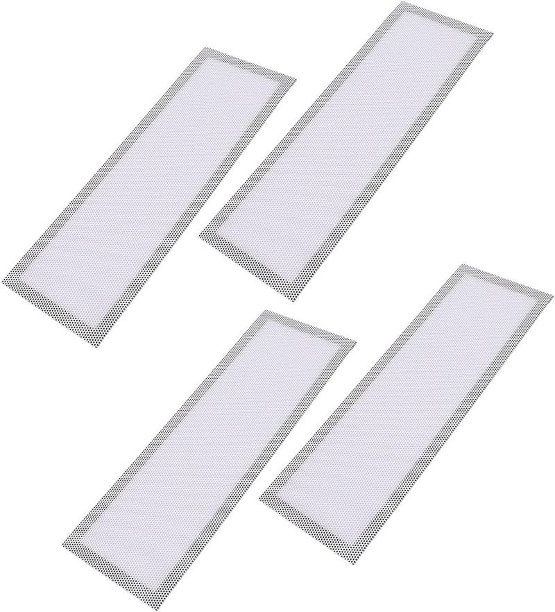 White Magnetic Floor Vent Cover 4PCS Fine Mesh Screen For Pet Hair And Debris - Image 3