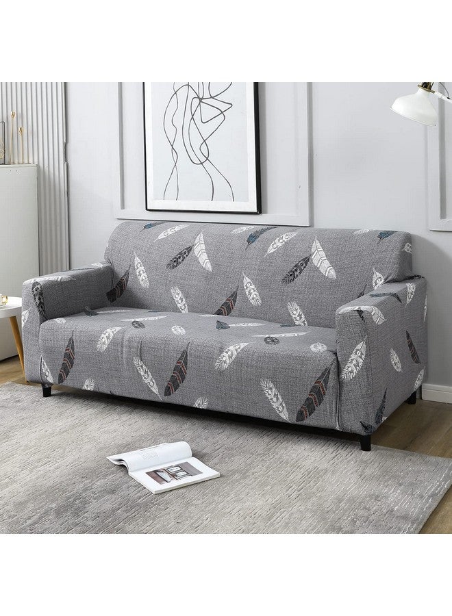HOKIPO Elastic Stretchable Sofa Cover 3 Seater (AR-4095-D1), Grey - Image 1