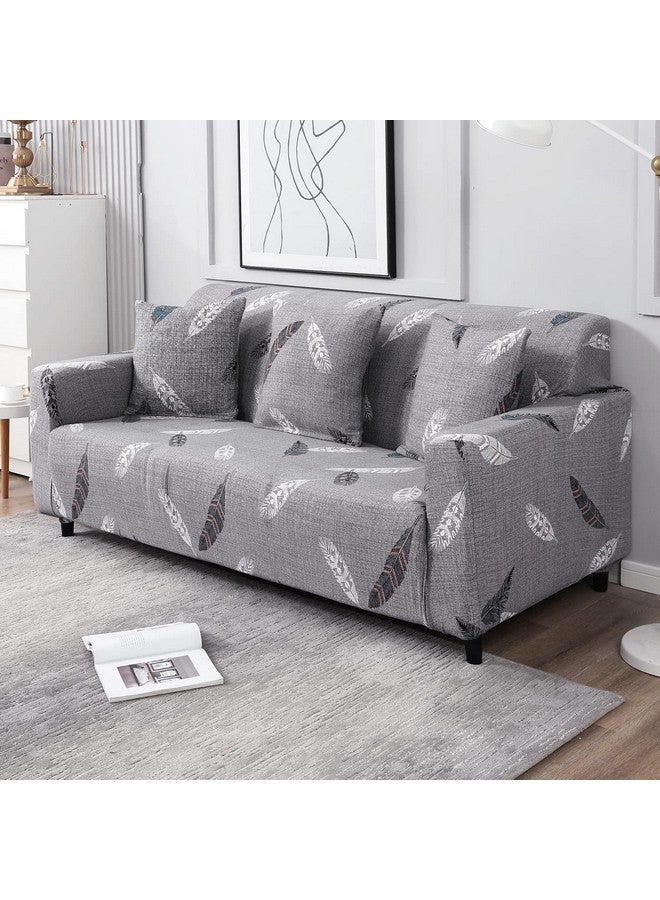 HOKIPO Elastic Stretchable Sofa Cover 3 Seater (AR-4095-D1), Grey - Image 2