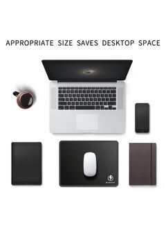 excovip Gaming Mouse Pad Comfortable Small Mouse Pads Smooth Surface Stitched Edges Mousepad for Computer, Laptop, Home & Office Non-Slip Rubber Base Black (260 x 210 mm)  - Image 3