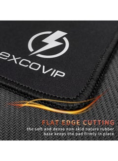 excovip Gaming Mouse Pad Comfortable Small Mouse Pads Smooth Surface Stitched Edges Mousepad for Computer, Laptop, Home & Office Non-Slip Rubber Base Black (260 x 210 mm)  - Image 2