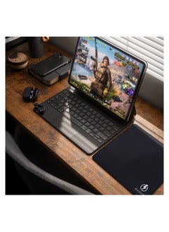 excovip Gaming Mouse Pad Comfortable Small Mouse Pads Smooth Surface Stitched Edges Mousepad for Computer, Laptop, Home & Office Non-Slip Rubber Base Black (260 x 210 mm)  - Image 4