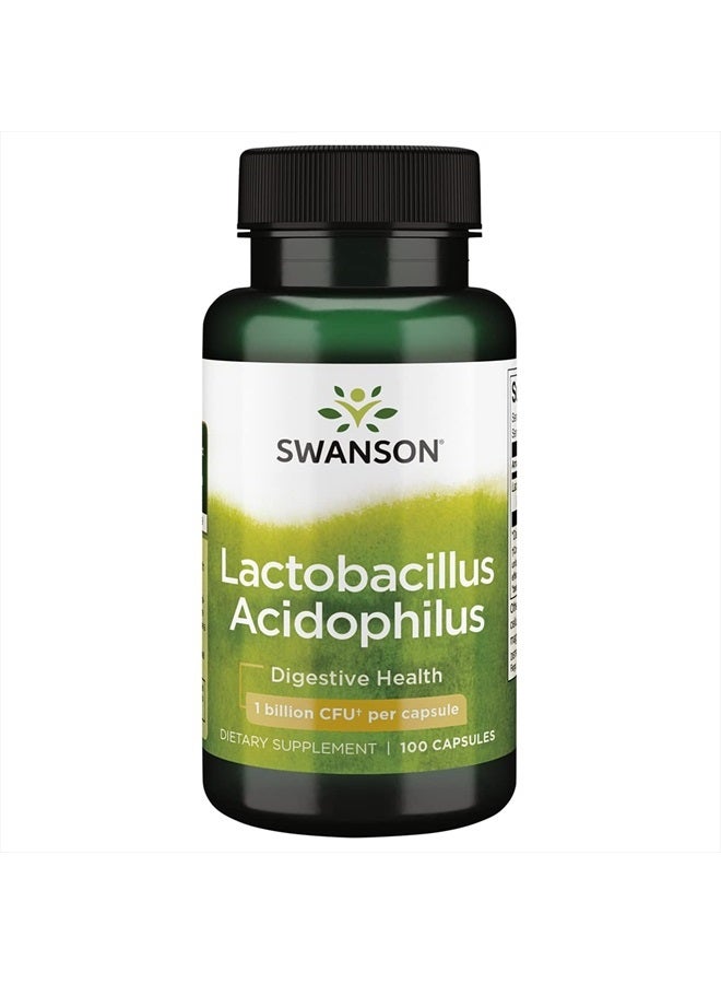 SWANSON Acidophilus 2 Billion Cfu 100 Capsules - Image 1