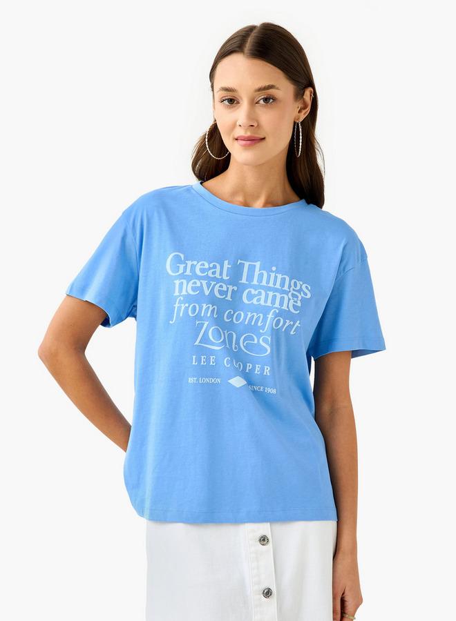 لي كوبر تيشيرت لي كوبر بطباعة جرافيك وياقة دائرية - Image 1