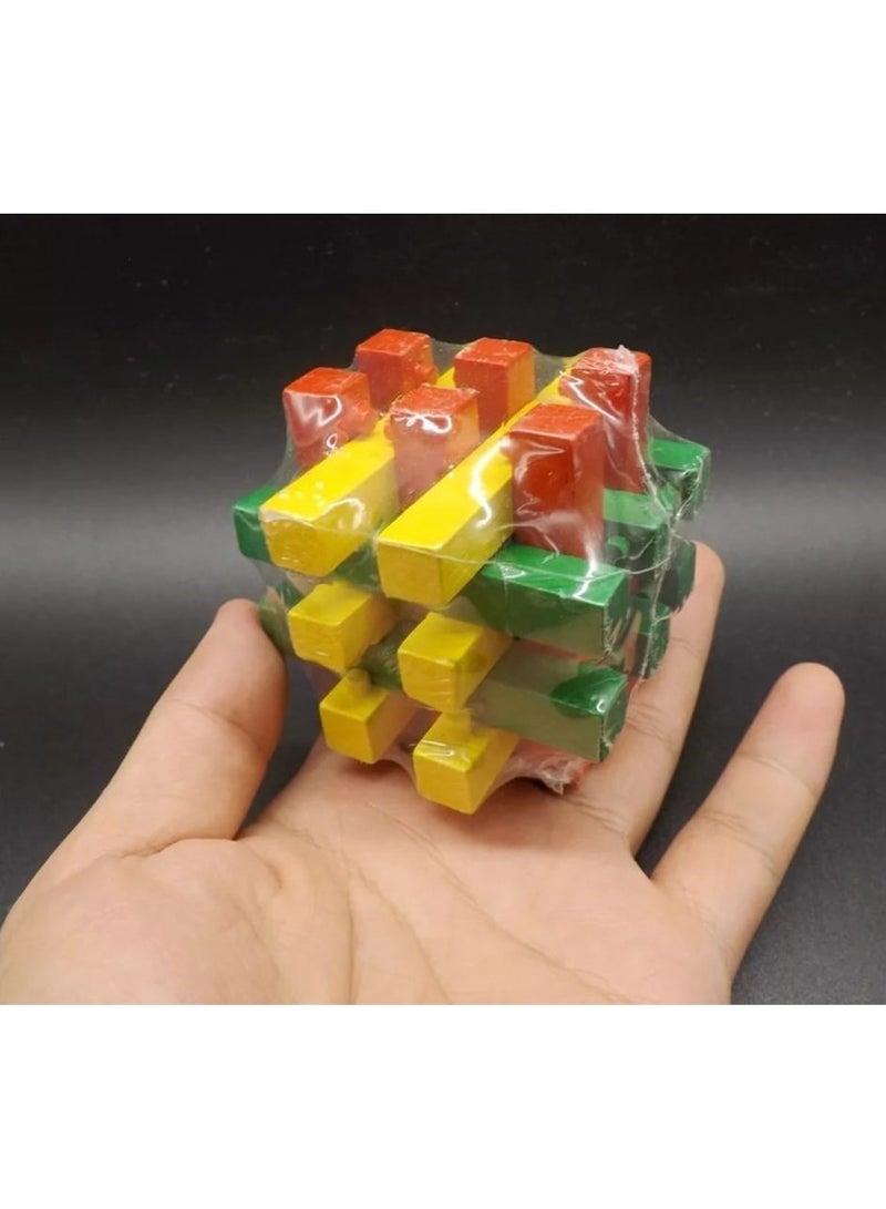 مكعب ترتيب ذكاء خشبي - Image 1