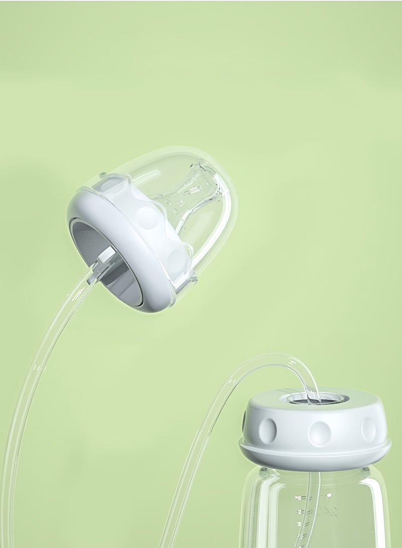 زجاجة رضاعة ذاتية التغذية سعة 240 مل مع نظام رضاعة مضاد للمغص بدون مقابض وأنبوب - Image 3