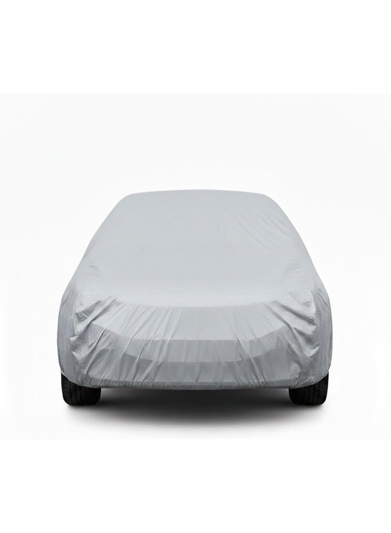 Waterproof Full Car Cover Medium Size, All-Weather Vehicle Cover for Sun, Rain, Dust and Scratch Protection - Image 1