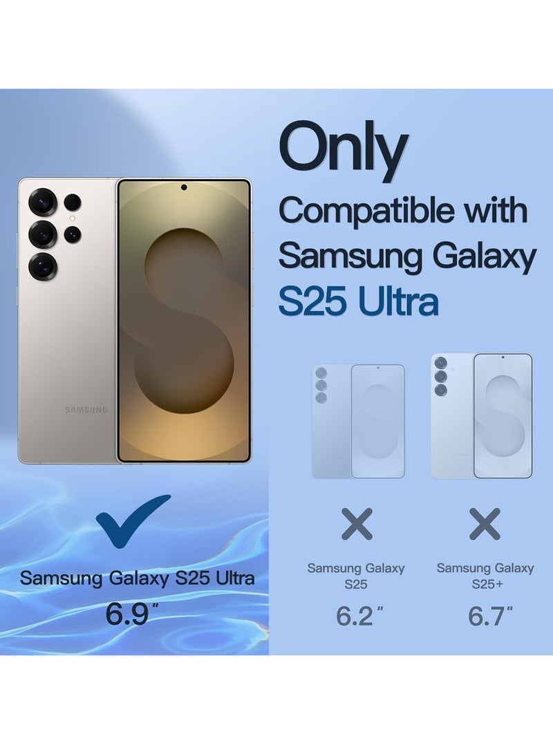 Samsung Galaxy S25 Ultra Case Cover Vertical & Horizontal Hand Strap Case with Magnetic Car Mount Kickstand Holder for Samsung Galaxy S25 Ultra 6.9-inch - Image 2