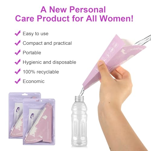 FASBET 40pcs Pee Funnel for Women Disposable Female Urination Device, Womens Urinal Funnel Stand to Pee Female Travel Urinal para Hacer PIPI para Mujeres - Image 4