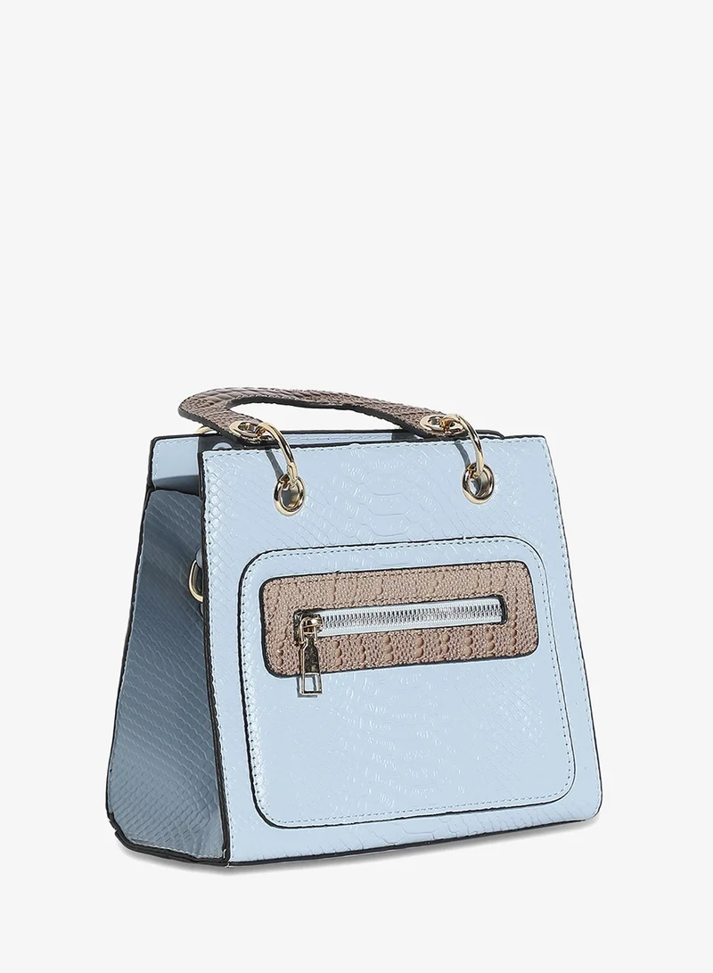 صوص هاوت حقيبة يد صغيرة كروك - أزرق