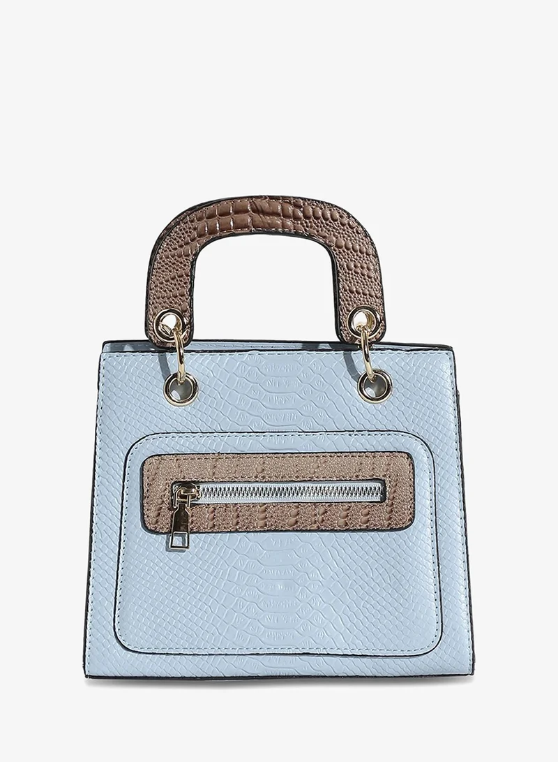 صوص هاوت حقيبة يد صغيرة كروك - أزرق