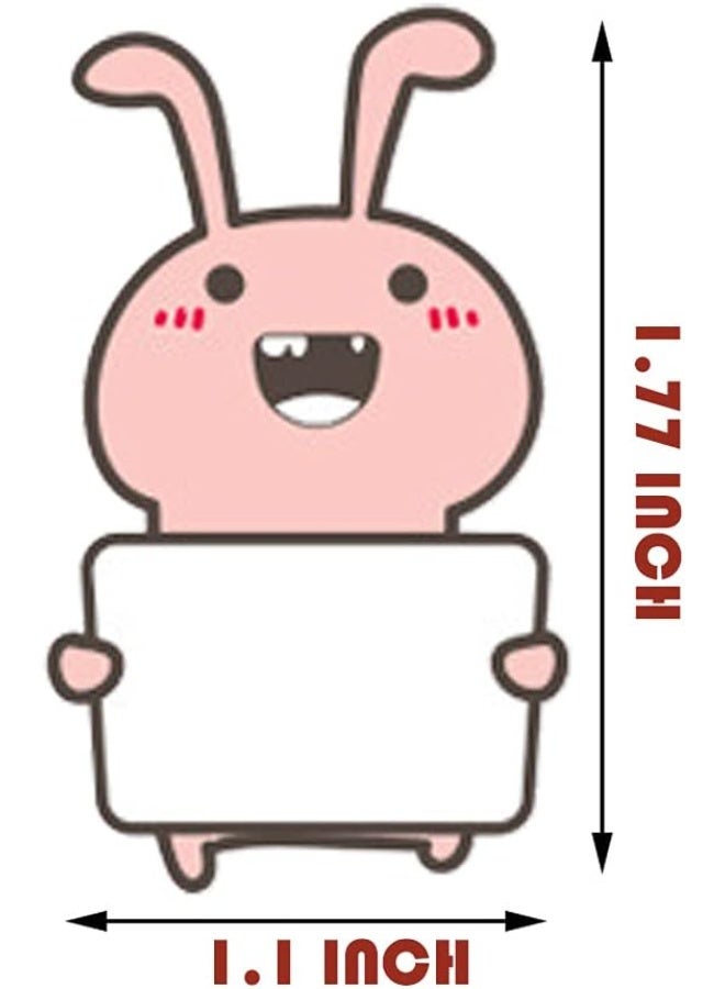 150Pcs Name Label for Kids, Rabbit Name Tags Stickers for Classroom Hello My Name is Cute Personalized to Design Water Bottle, Lunch Box, Laptop, School Supplies, Camping, Cup - Image 2