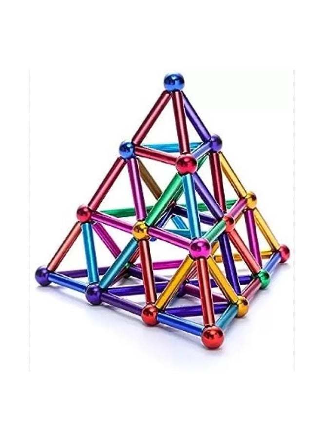 تركيبات مغناطيس عواميد وكور لعمل اشكال مجسمة ثلاثية الابعاد العاب بناء وتركيبات للكبار والاطفال - Image 3