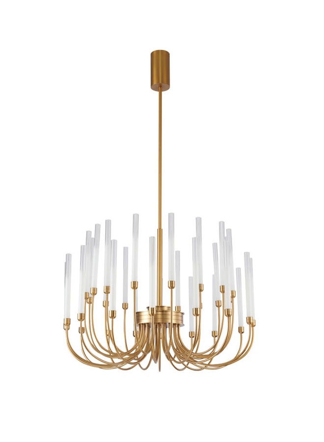 ٍSiera Light Skolari Circular Chandelier in Gold with Candle Lights size 70 cm warm light 48W XQ-008 - Image 1