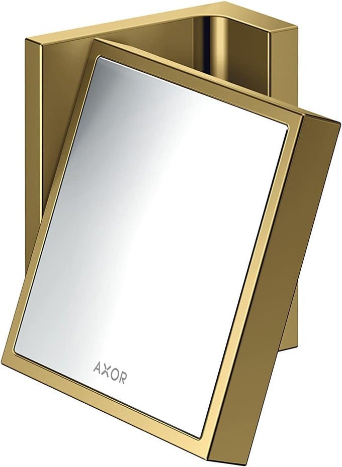 UNIVERSAL RECTANGULAR SHAVING MIRROR IN POLISHED GOLD OPTIC, 42649990