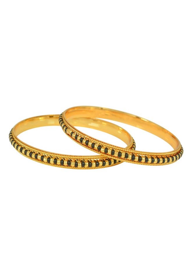 Superstore18 طقم مجوهرات نسائية تقليدية من النحاس المطلي بالذهب عيار 18 (SST1147BGSV-2.4) - Image 3