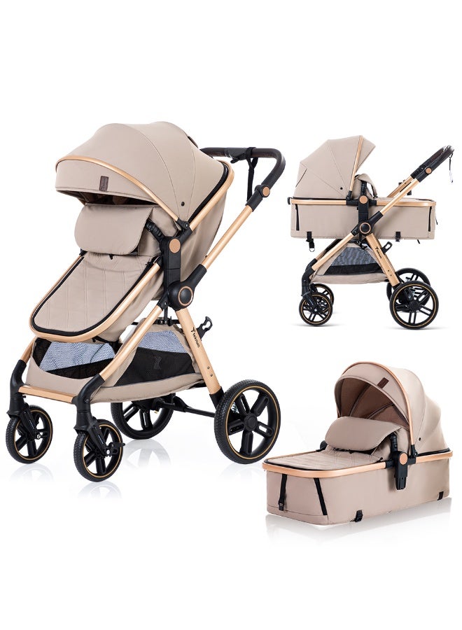 TEKNUM 3in1 Travel Prime Stroller - Beige - Image 1