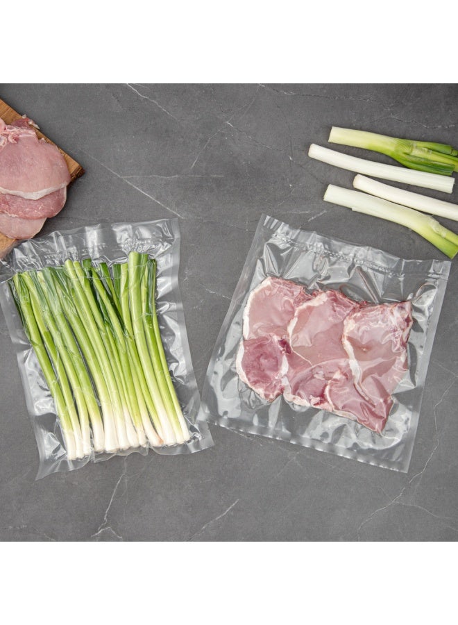 Restaurantware Fresh Hero 14 x 12 Inch Vacuum Sealer Bags, 1000 Food Storage Bags - 3 mil Thick, Microwavable, Clear Plastic Sous Vide Bags, Freezable, For Storing Food Or Sous Vide Cooking  - Image 4