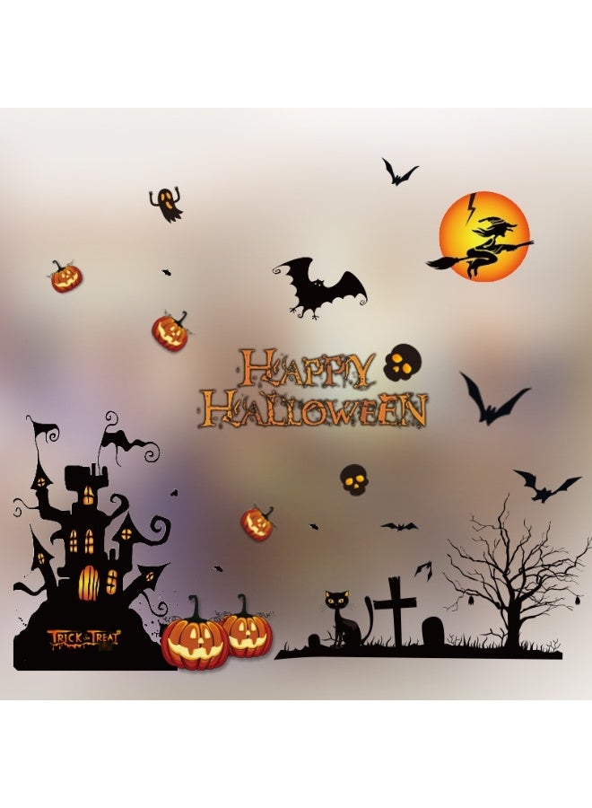 NIBEMINENT New Halloween Static Cling Decorations - Charming Festival Ornaments