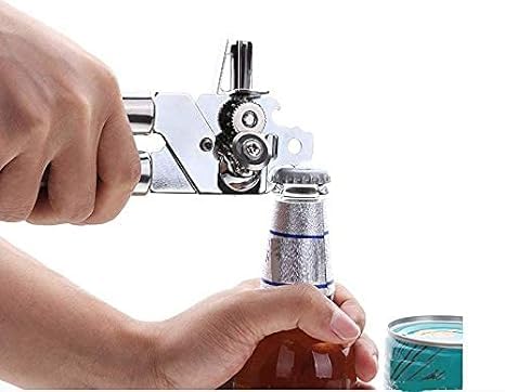 Wandering NAVA PAVA Can Opener Tin Cutter Heavy Duty Stainless Steel Multipurpose Opener for Bottles Cans and Tins for Household Outdoor Camping 1 PC - Image 2