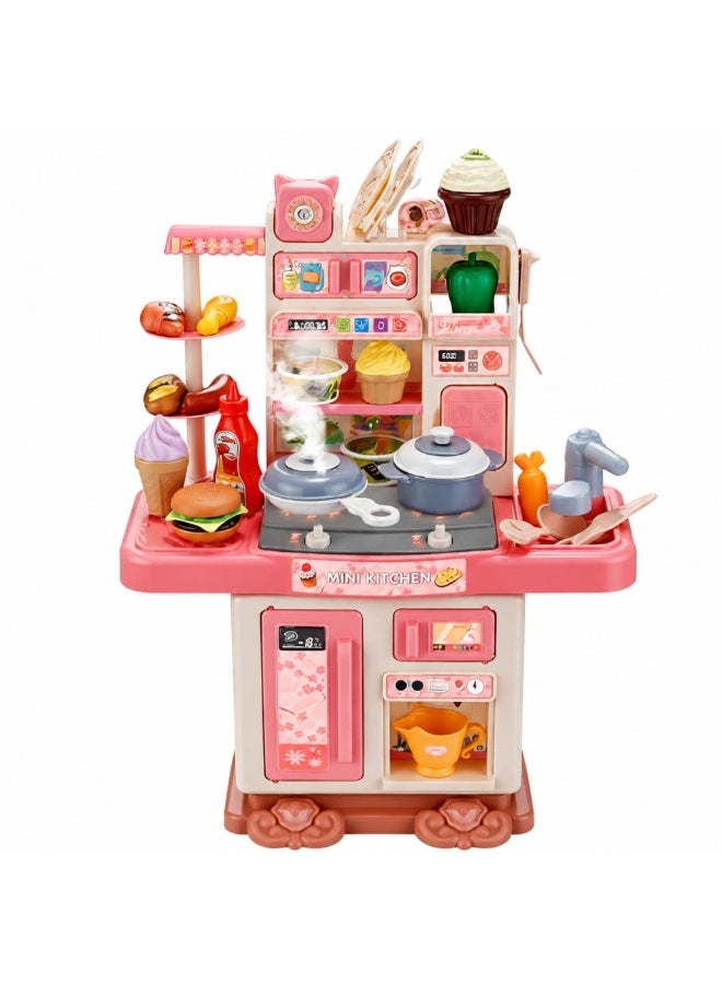 Mini Kitchen Set – 43 Pieces | Kids Kitchen Play Set with Accessories | Educational Kitchen Toy for Kids | Realistic Kids Kitchen Playset | Kids Cooking Play Set | Role Play Kitchen Toy | Plastic Kitchen Play Set with Accessories | Interactive Kitchen Play Set | Kitchen Toy for Children Ages 3+ - Image 1
