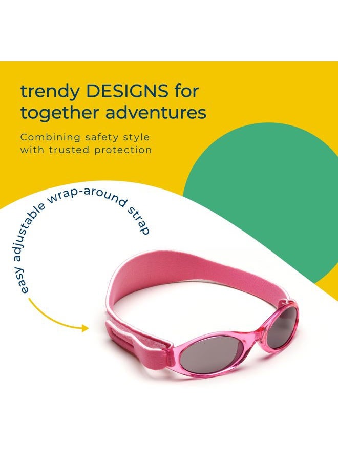 Banz Baby BANZ Ultimate Polarized Sunglasses, Flamingo Pink, Infant - Image 4