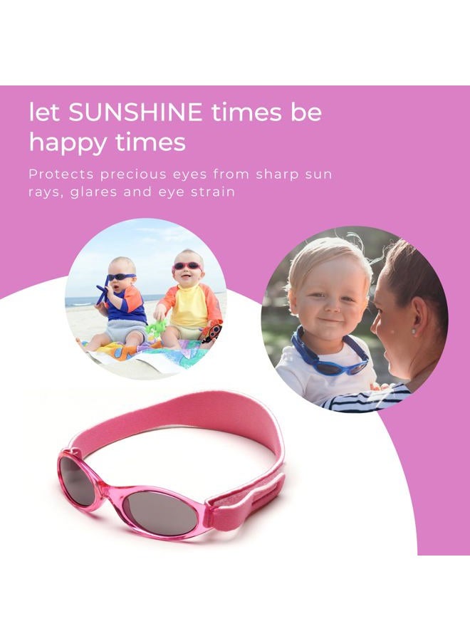 Banz Baby BANZ Ultimate Polarized Sunglasses, Flamingo Pink, Infant - Image 5