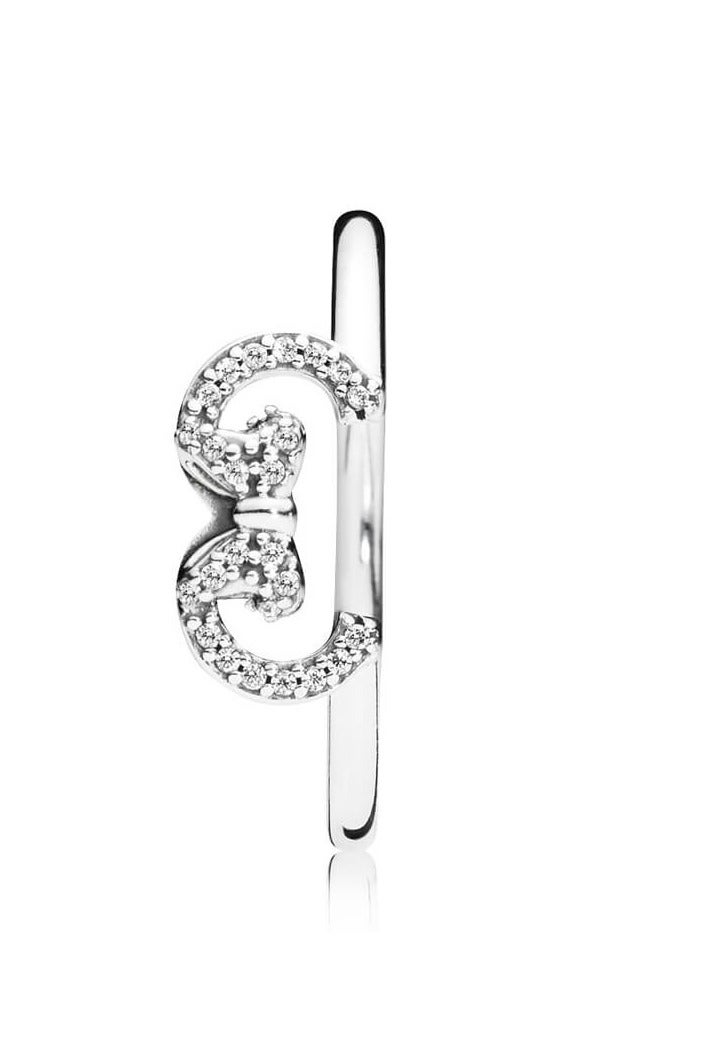 PANDORA Disney Minnie Silver Ring with Clear Cubic Zirconia - Image 2