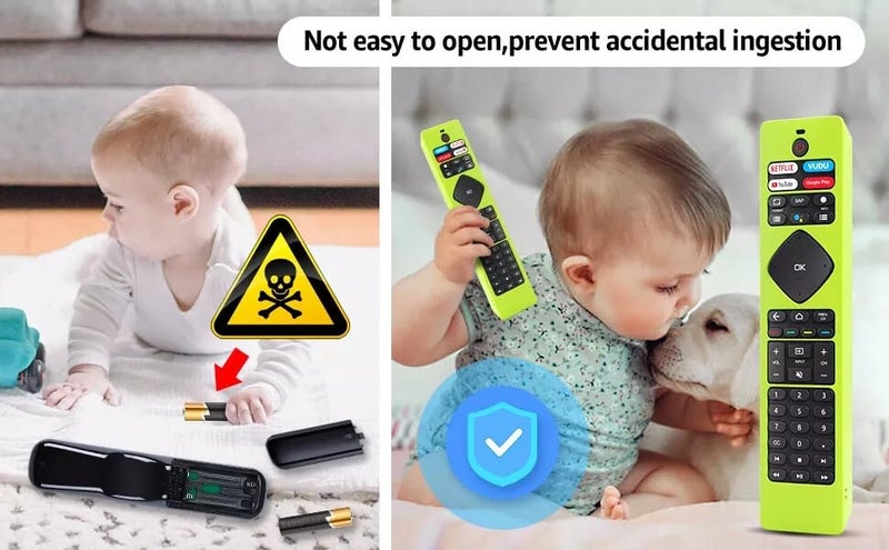 ZWP Silicone Case for Philips Remotes, for Philips Android TV Remote Control RF402A-V14 NH800UP URMT47CND0 BT800 URMT26RST004, Remote Cover Washable, Shockproof, Glow in The Dark(Green) - Image 5