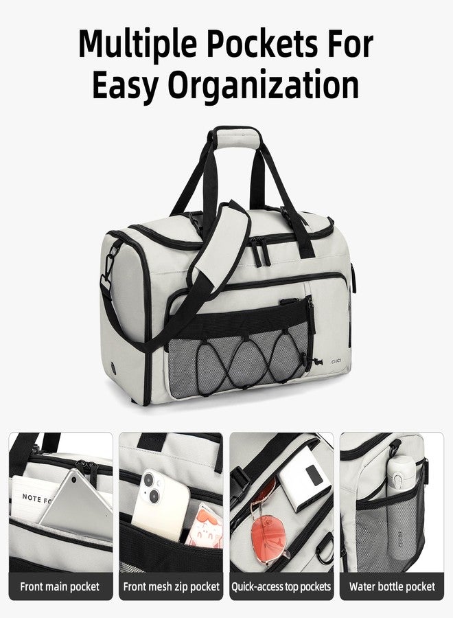 CLUCI Gym Bag for Men & Women, Travel Duffle Sports Duffel Bag Gym Weekender Overnight Backpack with Shoe Compartment - Image 5