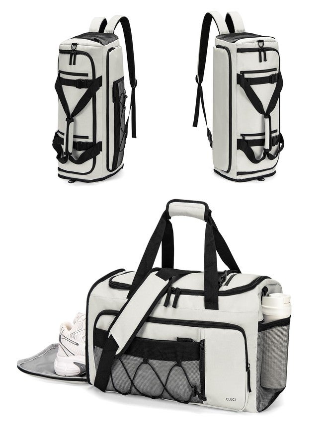 CLUCI Gym Bag for Men & Women, Travel Duffle Sports Duffel Bag Gym Weekender Overnight Backpack with Shoe Compartment - Image 1