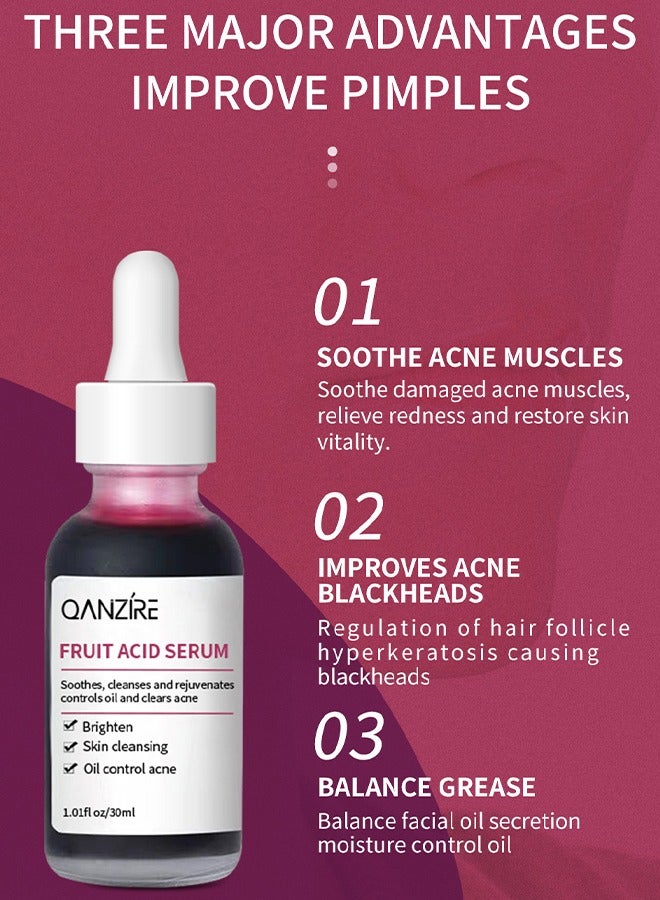 QANZIRE Fruit Acid serum - to Revitalize Your Skin Facial Serum for Smooth and Glowing Skin Premium Facial Serum for Hydration and Brightening Anti-aging Serum for All Skin Types - Image 4