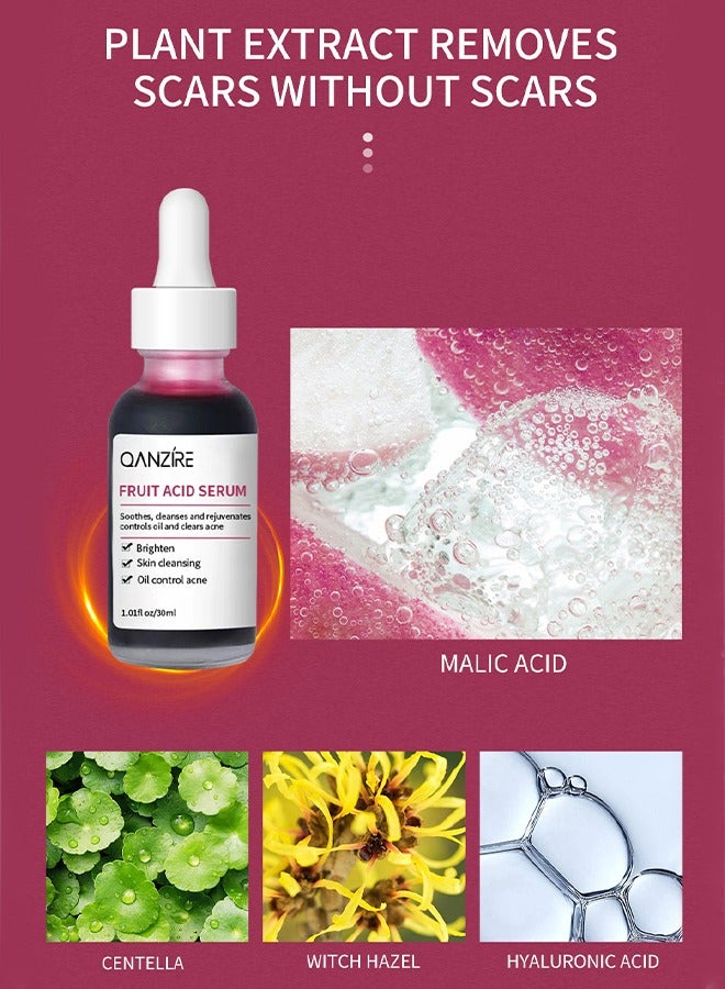 QANZIRE Fruit Acid serum - to Revitalize Your Skin Facial Serum for Smooth and Glowing Skin Premium Facial Serum for Hydration and Brightening Anti-aging Serum for All Skin Types - Image 3