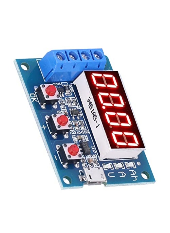 Generic Spacnana LED Battery Tester, Capacity Meter Monitor 9999AH with DC4.5-6V, Lithium Batteries for Discharge Test  - Image 2