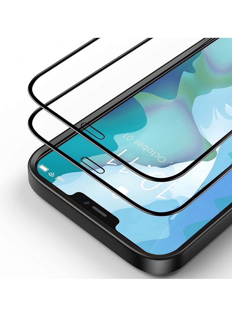 CATANES 2Pack for iPhone 12 Pro Screen Protector Crystal Clear 9H Tempered Glass Scratch Resistant Full Coverage Film 6.1 inch - Image 2