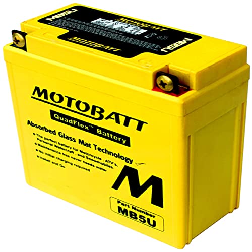 MotoBatt DB Electrical MB5U Battery Compatible With/Replacement For Motobatt Battery 7Ah,Honda, Sizuki,Yamahe, Royal Enfield - Image 1