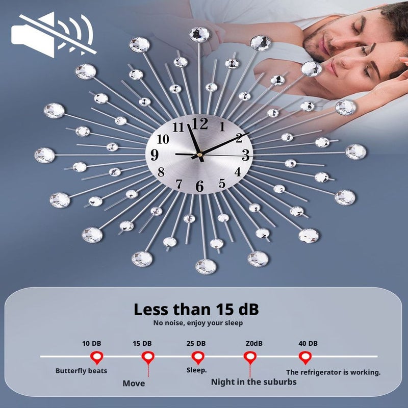 Wall Clock "Drops" 50cm x 50cm - Image 4