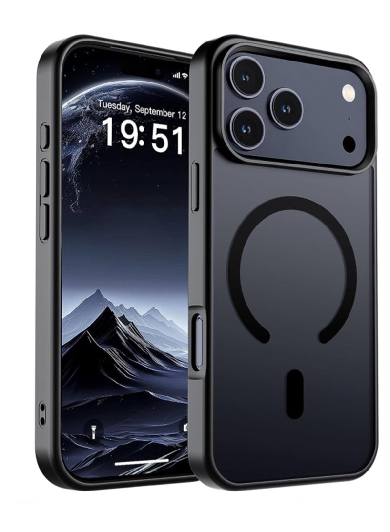 ZAFRA iPhone 17 Pro Max Case with Metal Camera Frame, Strong N52 MagSafe Magnet, Military-Grade Protection, Matte Anti-Slip Cover - Compatible with MagSafe Accessories - Image 2