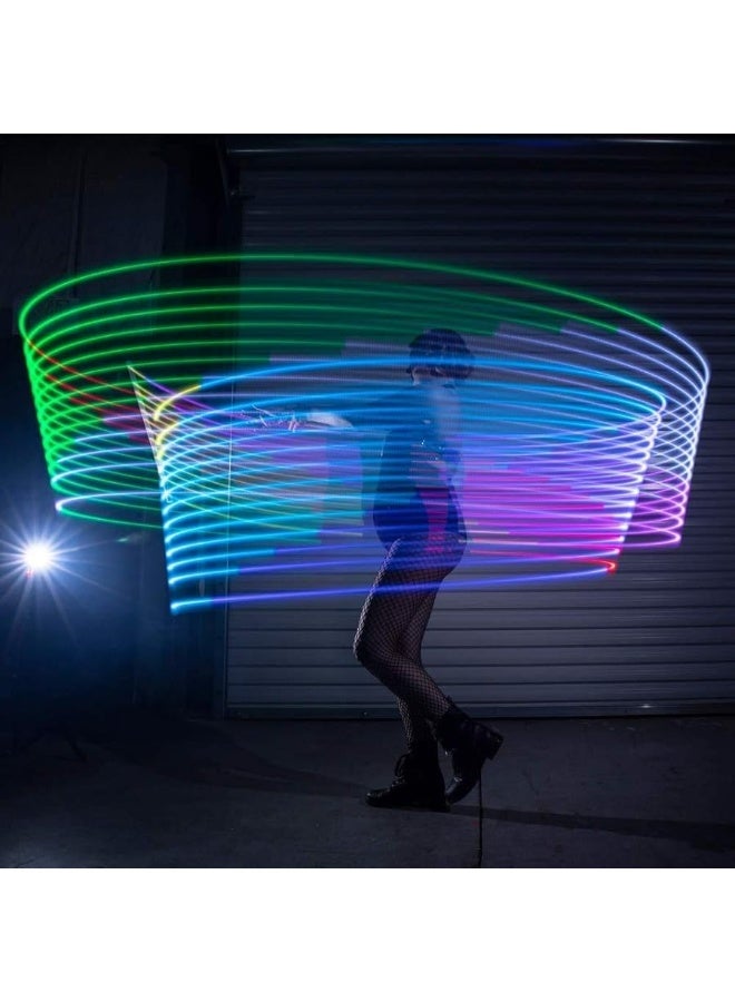 GloFX GloFX Hypno LED Levitation Wand â€“ Short String Light Up LED Levi Wand Flow Toy - Image 1