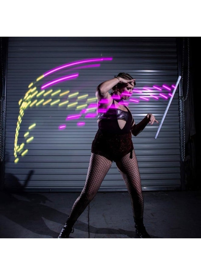 GloFX GloFX Hypno LED Levitation Wand â€“ Short String Light Up LED Levi Wand Flow Toy - Image 2