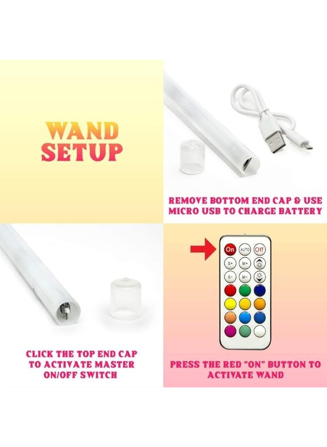 GloFX GloFX Hypno LED Levitation Wand â€“ Short String Light Up LED Levi Wand Flow Toy - Image 5